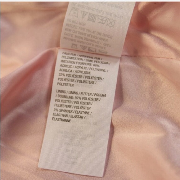 NWOT ISAAC MIZRAHI OMBRE PINK FAUX FUR COAT SZ 16 - Picture 6 of 6